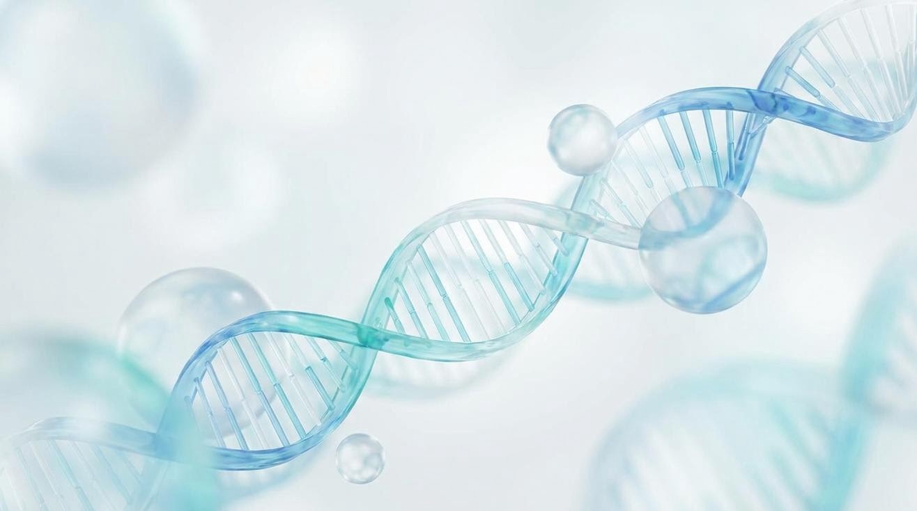 Abstract peptide science visual